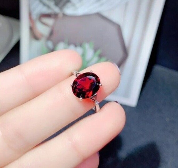 Jtv red garnet rings deals