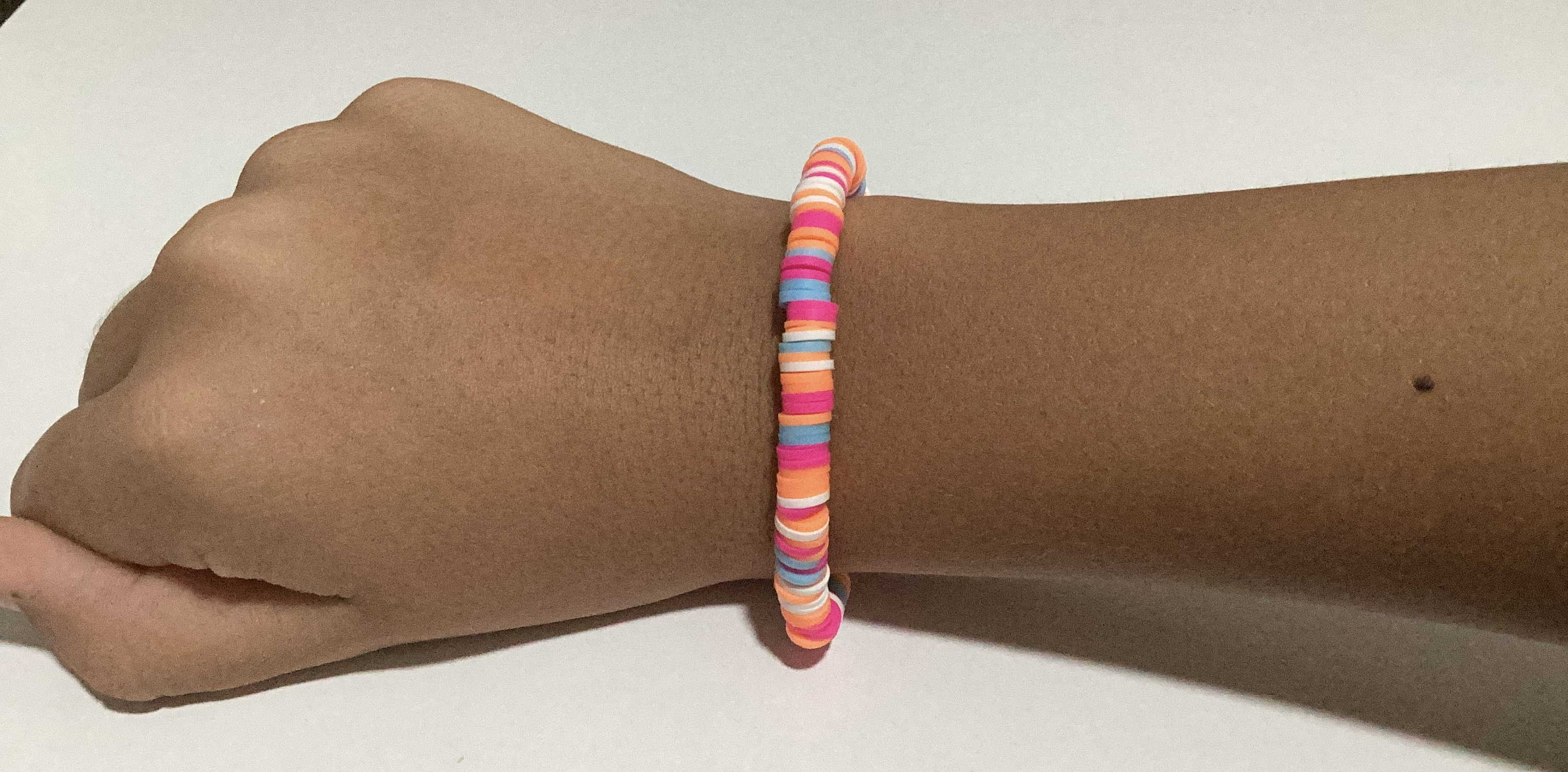 Set of 2 clay bead bracelets