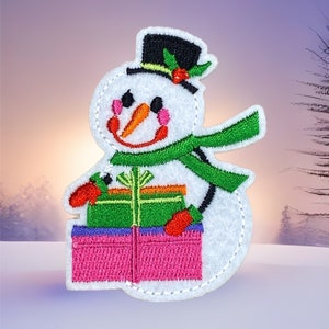 Kerstcollectie 4 geborduurde opstrijkpatches! *GRATIS VERZENDING* (Artikelgroottes in beschrijving)
