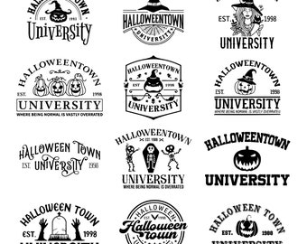 Halloweentown University SVG, Halloweentown 1998 PNG File, Vintage Halloween Town University PNG, Halloweentown svg png, Pumpkin png