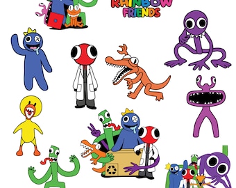 Bundle Rainbow friend svg, Rainbow friend Svg, Rainbow Friend SVG and PNG file, Rainbow Friend Clipart, Rainbow Friend Cricut Files