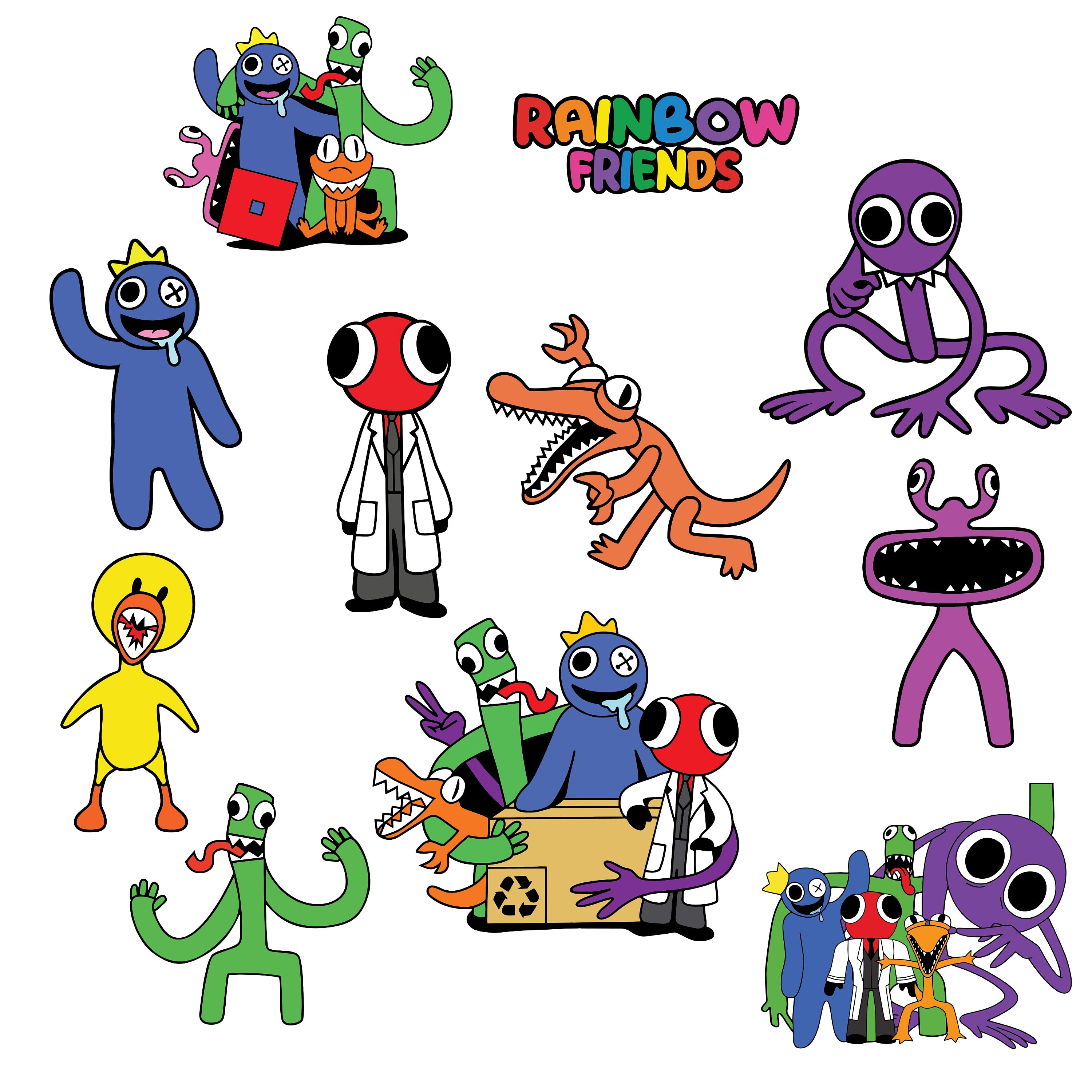 Rainbow Friends Cliparts