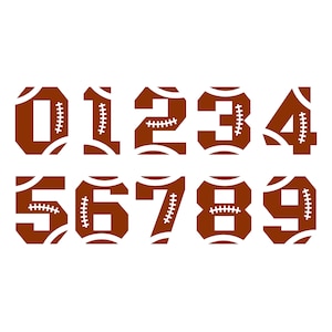 Football number SVG PNG, Football Svg Alphabet, Football Font SVG, Sports Font Svg, Football Sports Font, Jersey Number Svg,Jersey Font Svg