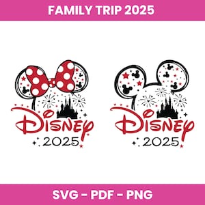 Familienreise 2025 Bundle SVG PNG, 2025 Familienurlaub Png, Familienreise Sublimationsdesign, Vacay-Modus Png, magische Königreichreise 2025