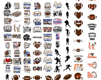Football svg bundle, Football mom svg, Football mom t-shirt svg, Football Mom Life svg,Game day svg,Football Mom Dad Sister SVG,Football svg