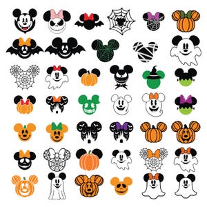 Mickey Halloween SVG, SVG Halloween Mickey et Minnie, souris Halloween svg, svg Halloween dessin animé, svg Halloween enfants, SVG Mickey Halloween