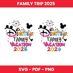 Familienreise 2025 Bundle SVG PNG, 2025 Familienurlaub Png, Familienreise Sublimationsdesign, Vacay-Modus Png, magische Königreichreise 2025