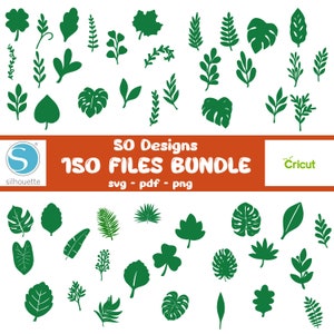 leaves svg, leaf svg, paper flower leaves svg, leaf templates svg, greenery svg, tropical leaves svg, botanical svg, Tropical leaves svg