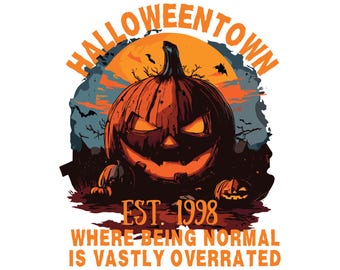 Halloweentown 1998 PNG, Halloween png, Halloween Shirt png, Retro Halloween png, Halloween Pumpkin png, Fall png, Sublimation designs, png