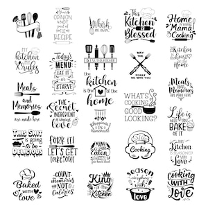 Kökssvg, kökssvg-paket, köksklippfil, baksvg, matlagningssvg, grytlappssvg, kökscitatsvg, kökssvg-filer för Cricut