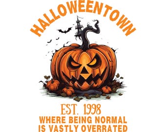 Halloweentown 1998 PNG, Halloween png, Halloween Shirt png, Retro Halloween png, Halloween Pumpkin png, Fall png, Sublimation designs, png