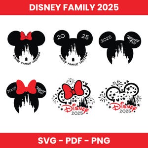 Family Trip 2025 Bundle SVG PNG, 2025 Family Vacation Png, Family Trip Sublimation Design, Vacay Mode Png, Magical Kingdom Trip 2025