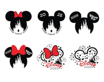 Family Trip 2025 Bundle SVG PNG, 2025 Family Vacation Png, Family Trip Sublimation Design, Vacay Mode Png, Magical Kingdom Trip 2025