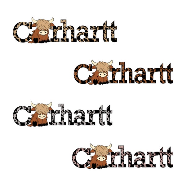 Highland Cow svg, Carhartt Png, Brown Cow, Carhartt svg, Carhartt Cute Cow svg, Carhartt Cow svg bundle, Carhartt Cow png bundle