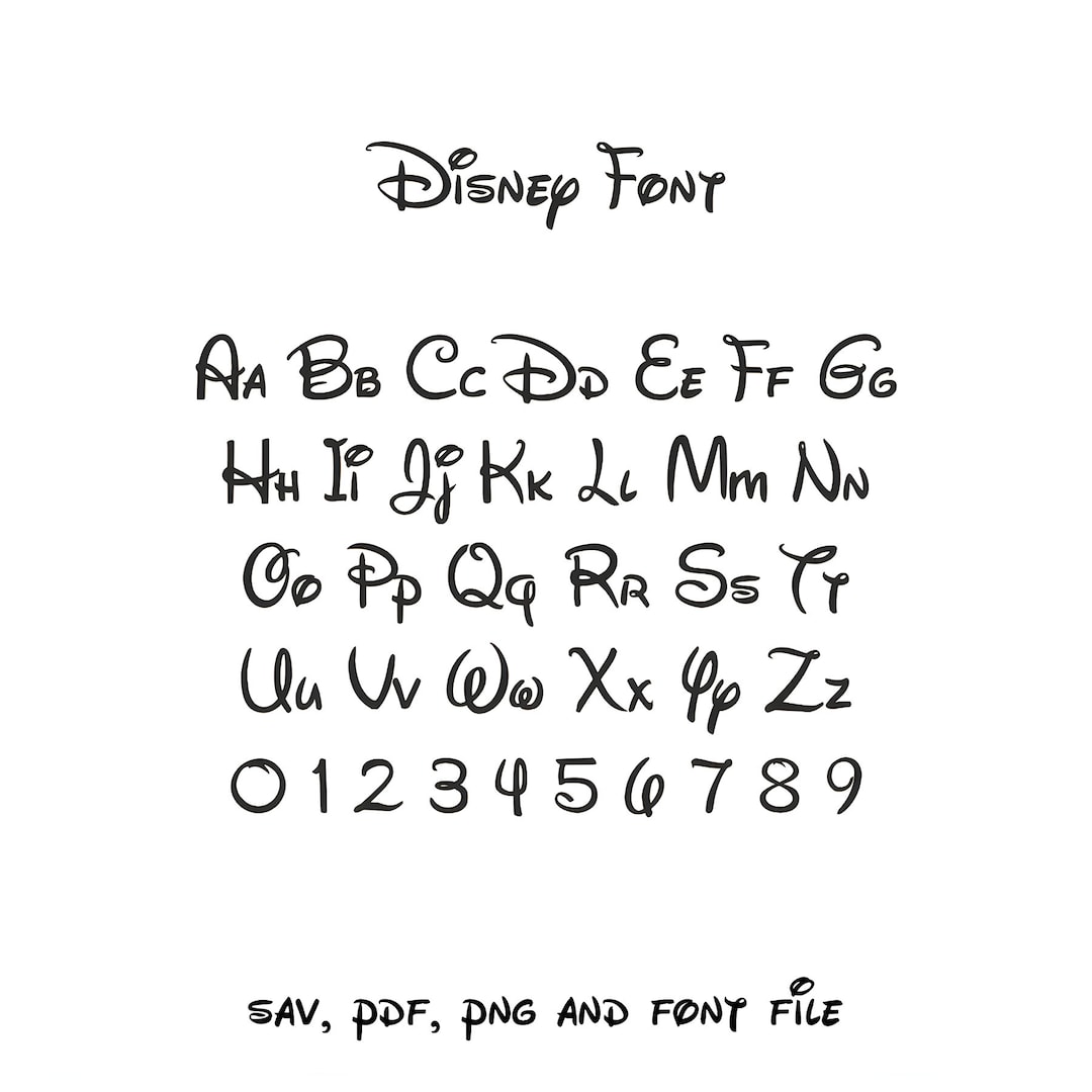 Disneyland Text SVG Disneyland Alphabet SVG Disneyland Font Etsy
