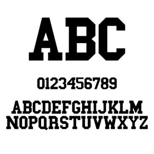 Varsity Font SVG, Varsity Distressed Font SVG, Varsity Alphabet Svg, Football SVG Alphabet, Distressed Varsity Svg, Sports Font Svg