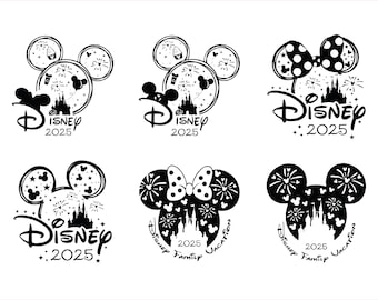 Family Trip 2025 Bundle SVG PNG, 2025 Family Vacation Png, Family Trip Sublimation Design, Vacay Mode Png, Magical Kingdom Trip 2025