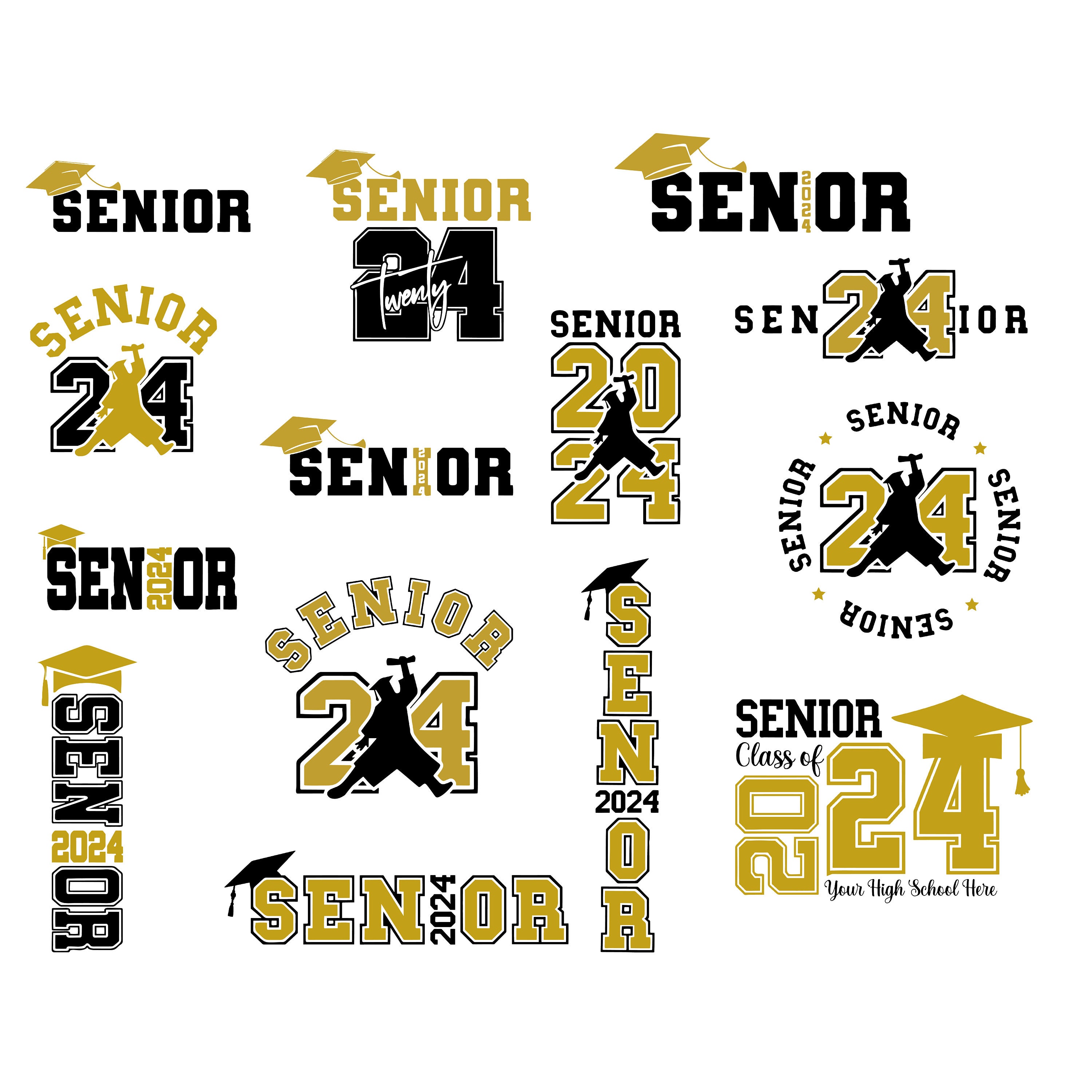 Senior 2024 SVG Class of 2024 SVG 2024 Graduate Seniors - Etsy Canada
