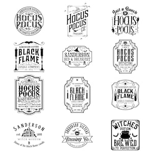 Paquete Hocus Pocus SVG, Brujas Svg, Hocus Pocu Clipart, Hermanas Sanderson Svg Bundle, Hocus Pocu PNG Bundle, Hocuss Pocu Halloween