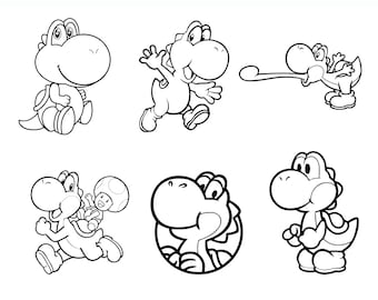 yoshi svg, yoshi cut file, yoshi stencil, yoshi vector, yoshi clipart, yoshi, super mario cut files, super mario svg, Mario SVG, Yoshi png