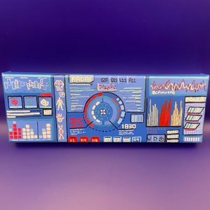 Mechanical Keyboard Dust Cover, Custom Painted Keyboard Protector - HUD/UI Future Tech