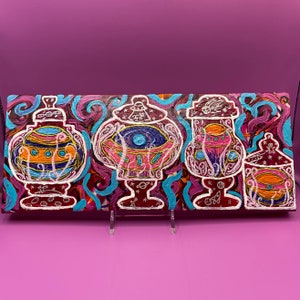 Mechanical Keyboard Dust Cover, Custom Painted Keyboard Protector - Spaceship Apothecary