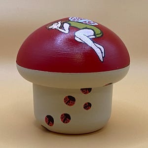 Mushroom Trinket Box, Office Storage for Desk Organization