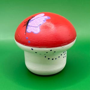 Mushroom Trinket Box, Office Storage for Desk Organization