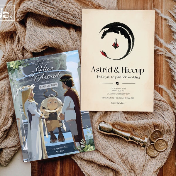 How to Train Your Dragon Wedding Etsy