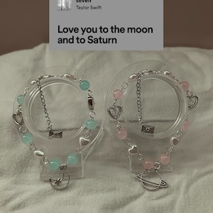Moon and Saturn Friendship Bracelets
