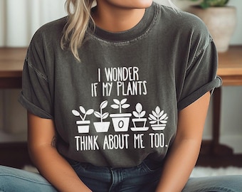 Plant Lover T-Shirt, Gardening Tee, Green Thumb Gift, Houseplant Shirt, Cute Gardening Apparel for Plant Enthusiasts, Botanical Shirt