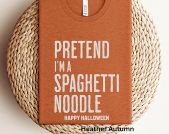 Costume, tshirt costume, easy costume, spaghetti costume, DIY costume, funny costume, cheap Halloween costume, office costume