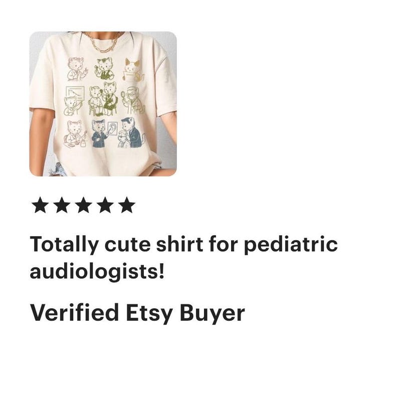 Audiologist Shirt, Ear Doctor TShirt, Vintage Style Tee, Audiology T-Shirt, Gift for Hearing Aid Doctor, Animal Lover Tee, Trending Shirts afbeelding 6