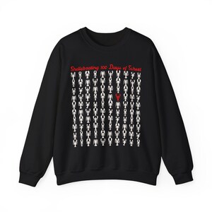 Fisherman Aesthetic 100 Days School Sweatshirt, Lobster Teacher Pullover, Cute Educator Appreciation Gift image 2