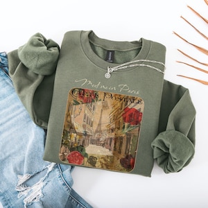 Meet me in Paris Sweatshirt, Parisian Crewneck Sweatshirt - Cozy Gift for Travelers, Vintage Design, Paris Shirt, Shirt Paris, Traveler Gift