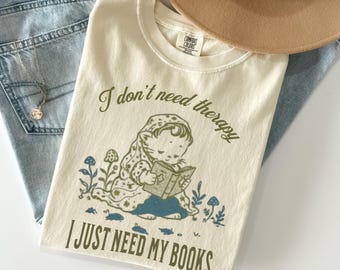 Book Lover Shirt, Librarian Gift, Library T-Shirt, Reading Teacher Gift Idea, Reading Shirt, Cat Lover Tee, Cat Reading a Book Tee