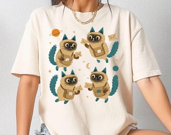 Postal Worker Shirt, Ragdolls Shirt, Mail Lady Shirt, Cat Post Office Apparel, Gift for Mail Delivery, Animal Lover Shirt