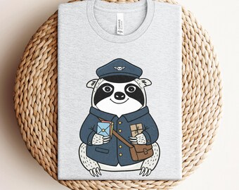 Postal Worker Shirt, Post Office Apparel, Mail Carrier Gift, Sloth Shirt, Delivery T-Shirt