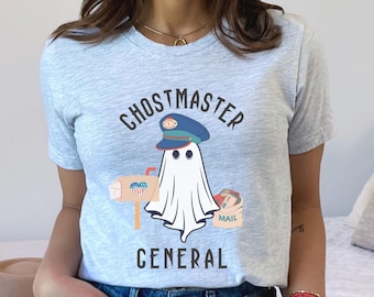 Postal Halloween shirt, mail shirt, halloween, post office gift, mailman, mailwoman, mail carrier, ghostmaster, maillady, ghost mail carrier