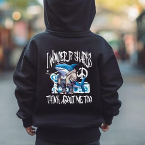Shark Toddler Hooded, Boys Fleece Sweatshirt, Cute Kids Shark Shirt, Funny Boy Gift, Toddler Shark Lover Pullover, Shark Sweatshirt for