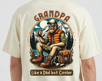 Grandpa Shirt, Cool Grandpa Gift Idea, Bigfoot Hiking TShirt, Gift for Grandpa, Dad Gift, New Grandpa, Sasquatch Shirt, Grandparent Shirt