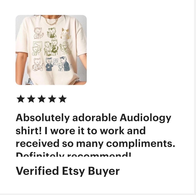 Audiologist Shirt, Ear Doctor TShirt, Vintage Style Tee, Audiology T-Shirt, Gift for Hearing Aid Doctor, Animal Lover Tee, Trending Shirts afbeelding 7