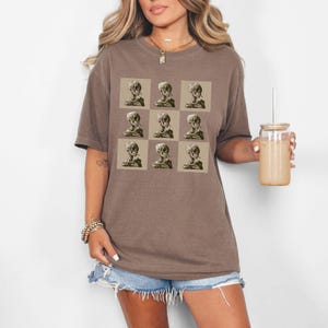 Van Gogh Shirt, VanGogh Tee, Fine Art Tee, Art Teacher Shirt, Art Lover Gift, Artist Apparel, Head of a Skeleton with Cigarette Tee, Art Tee