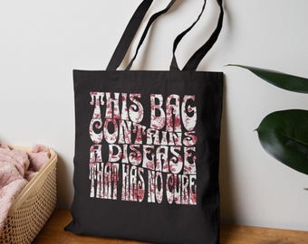 Hobby Cotton Tote Bag, Sewing Bag, Quilting Gift, Sewing Gift, Craft Gift, Gift for Friend, Grandma Gift, Mothers Day Gift