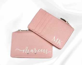 BILLETERA con nombre regalo personalizado para Navidad mamá abuela regalo mejor amiga cumpleaños billetera tarjetero