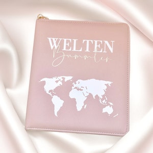 Travel Organizer Weltenbummler Reise Organizer Dokumentenmappe personalisiert mit Name