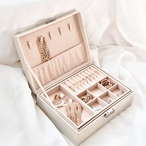 XXL JEWELRY BOX personalized with name | Gift for girlfriend bridesmaids maid of honor | Jewelry box jewelry case jewelry box