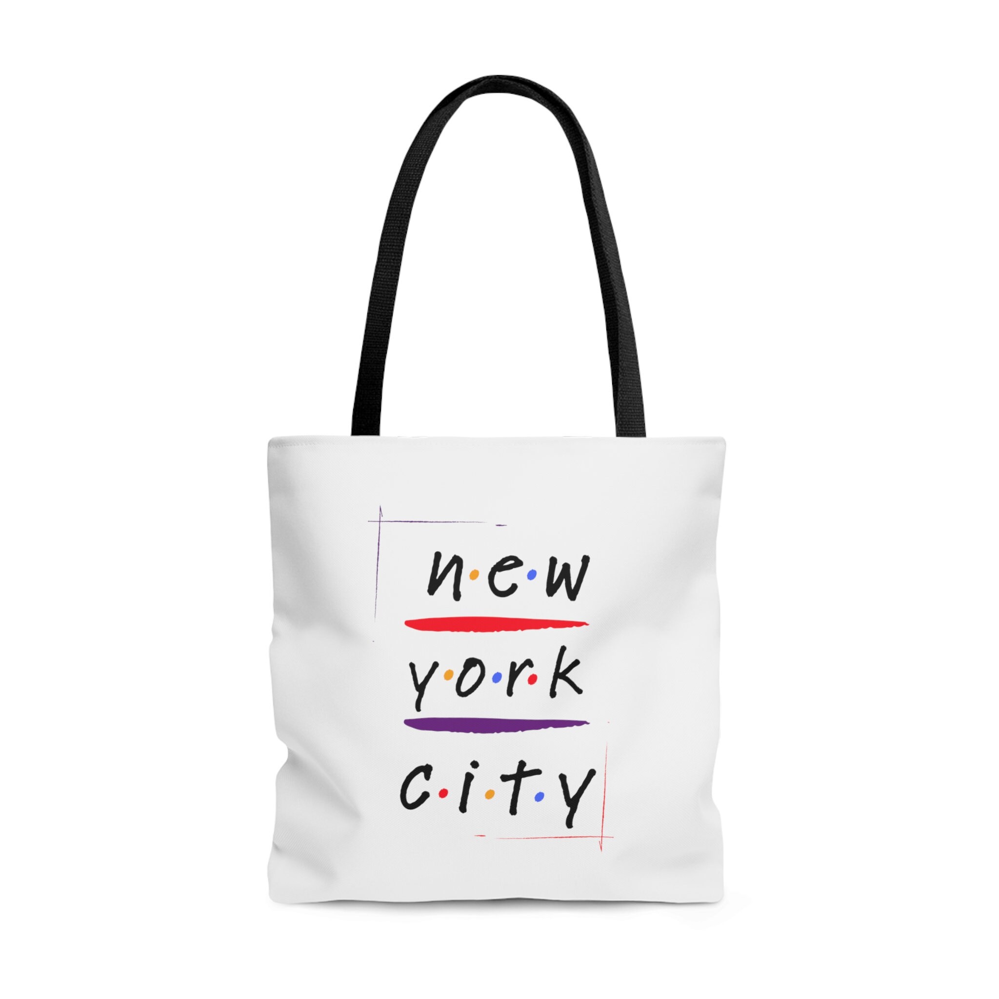 Double Sided Friends Style Tote Bag, NYC Tote Bag, New