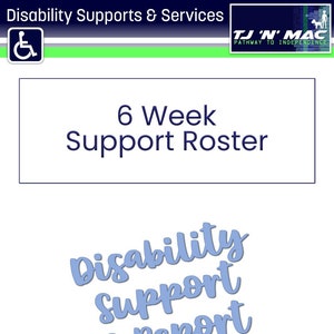 6 Week - Disability Support Roster Template
