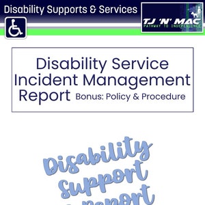 Disability Service Incident Management Report Template